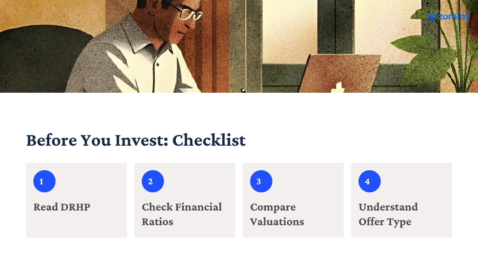 Before You Invest checklist — Read DRHP, Check Financial Ratios, Compare Valuations, and Understand Offer Type